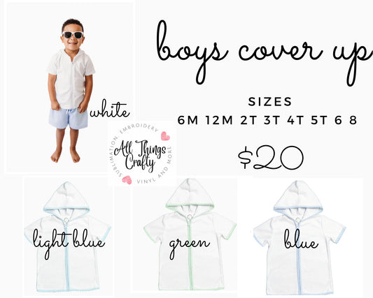 Boys swim suit cover up