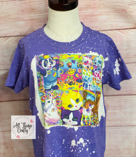 Lisa Frank inspired  tee