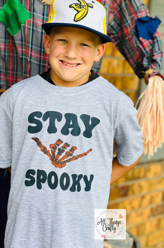 Stay spooky boy tee